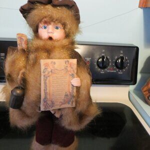 Christmas Caroler Silent Night Holy Night Doll